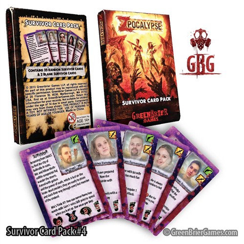 Zpocalypse Board Game: Survivor Pack 4