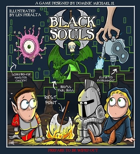 MVL007 Black Souls Board Game published by Medieval Lords