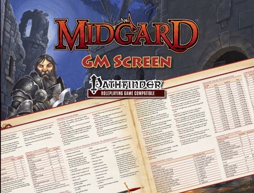 PAIKOBGMSPF Pathfinder RPG: Midgard GM Screen published by Kobold Press