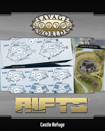 S2P11204 Savage Worlds RPG: RIFTS North America And Castle Refuge Map published by Studio 2 Publishing