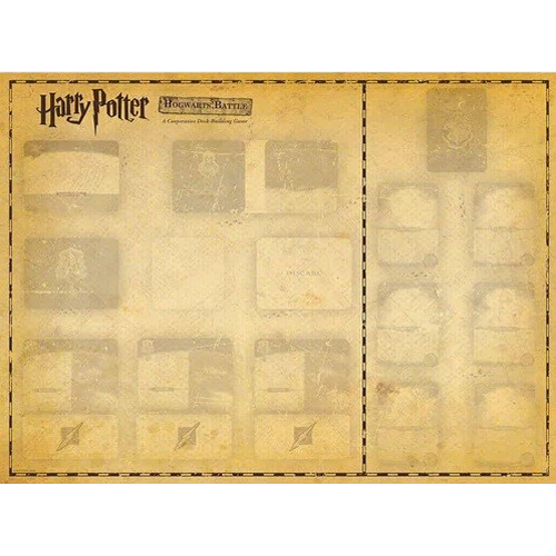 2!USOPM1040 Harry Potter Hogwarts Battle: Cooperative Deck Building Game Playmat published by USAOpoly